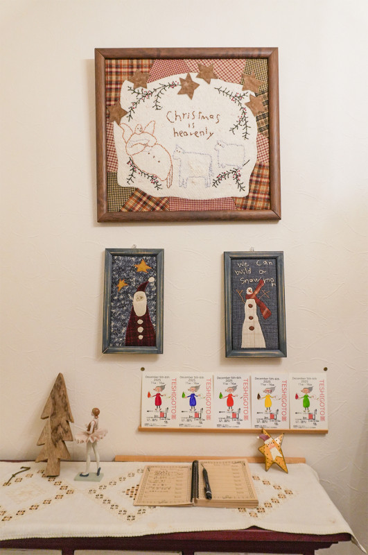 玄関の手作りの装飾